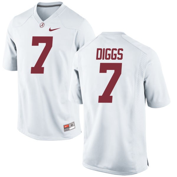 Youth Alabama Crimson Tide Trevon Diggs #7 College White Authentic Football  Jersey 735395-215 - Trevon Diggs Jersey - Free Ship 